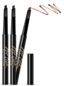 Promotional 3D Double Eyebrow Pencil, Vivid Waterproof Makeup Pencil